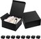 Black Gift Boxes with Lids 8x8x4 Inches 10 Pack Groomsmen Proposal Cardboard Craft Small Gift Box for Christmas, Wedding, Graduation, Holiday, Birthday Presents Packaging